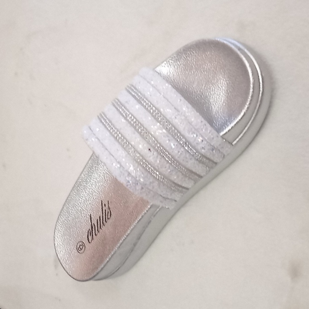 silver platform sandals - Picture 4 of 6